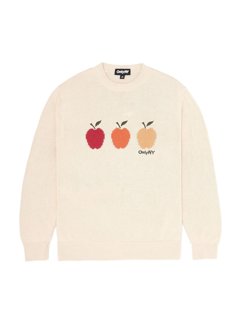Only NY Apple Crewneck Cotton Sweater NWT